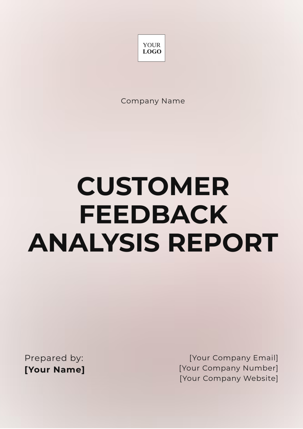 Customer Feedback Analysis Report Template - Edit Online & Download