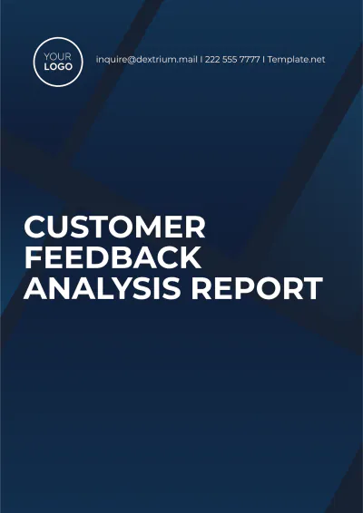 Free Customer Feedback Analysis Report Template to Edit Online