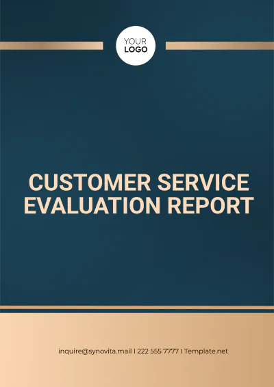 Free Customer Service Evaluation Report Template to Edit Online