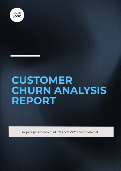 Free Customer Churn Analysis Report Template to Edit Online