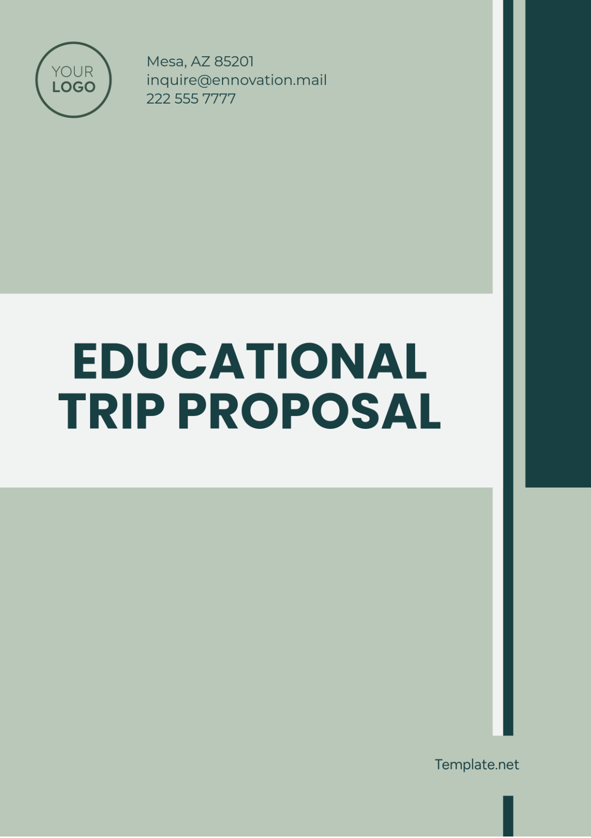 Educational Trip Proposal Template - Edit Online & Download