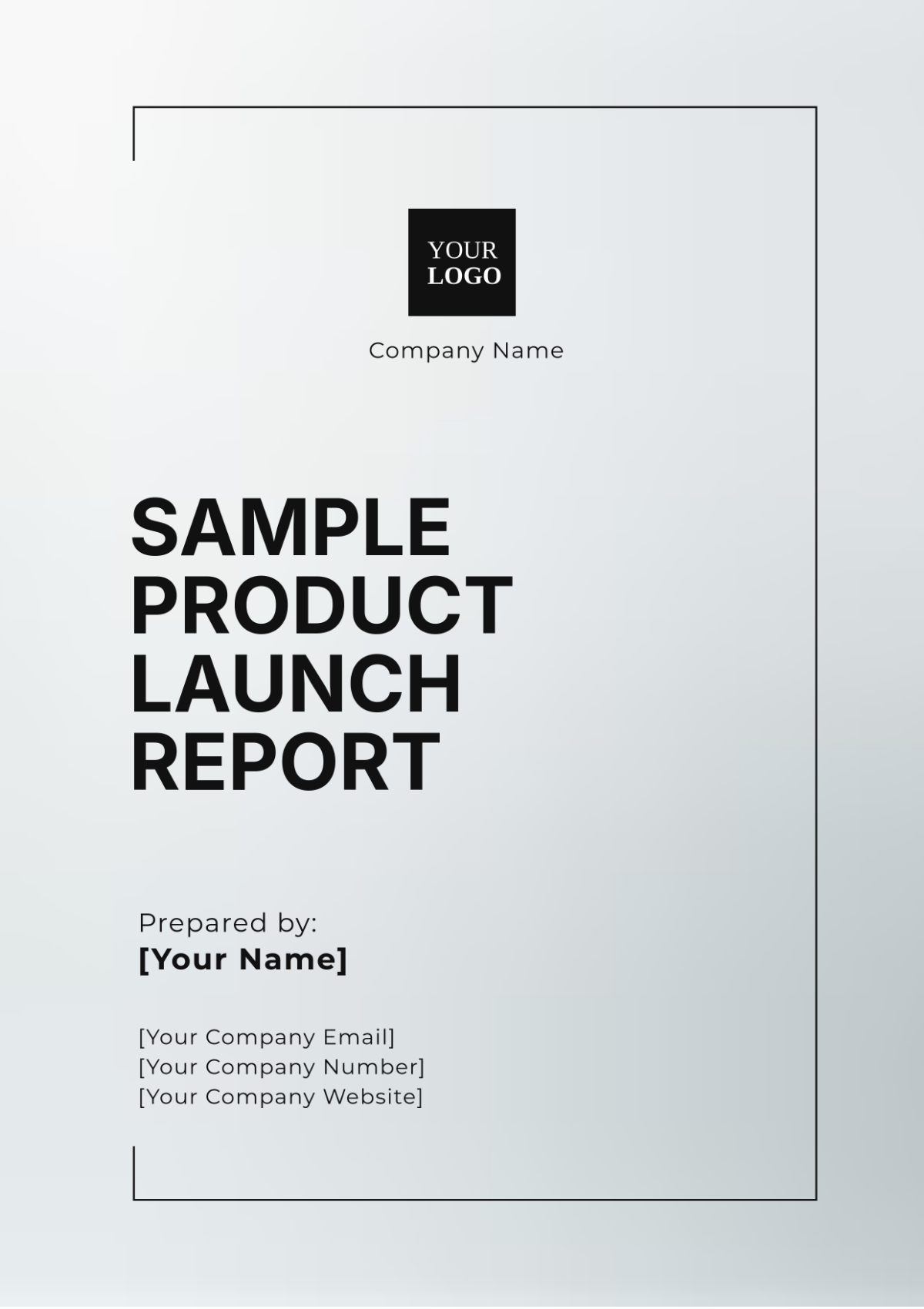 Sample Product Launch Report Template - Edit Online & Download