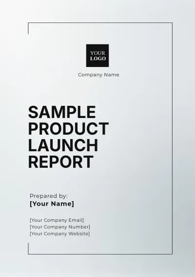 Free Sample Product Launch Report Template to Edit Online