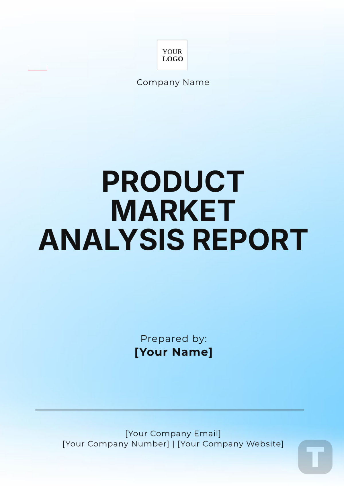 Product Market Analysis Report Template - Edit Online & Download