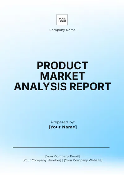 Free Product Market Analysis Report Template to Edit Online