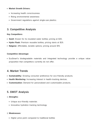 Free Product Market Analysis Report Template to Edit Online