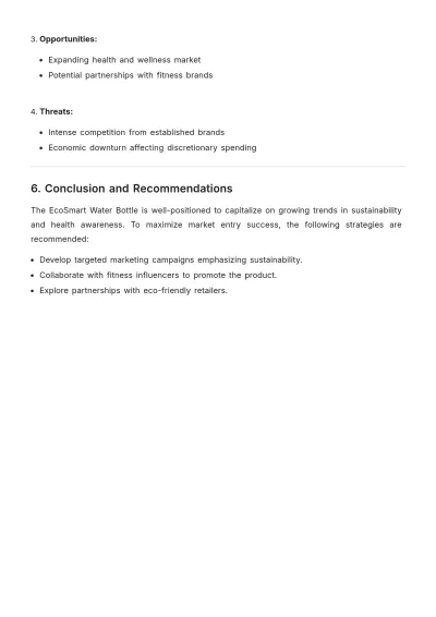 Free Product Market Analysis Report Template to Edit Online