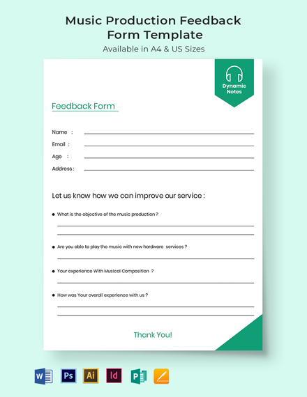 6+ FREE Feedback Form Templates [Edit & Downloads] | Template.net