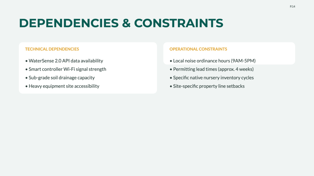 Free Landscaping Project Plan Template to Edit Online