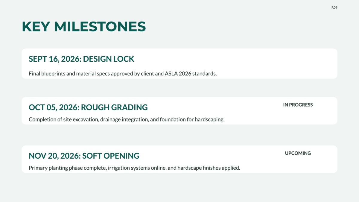 Free Landscaping Project Plan Template to Edit Online