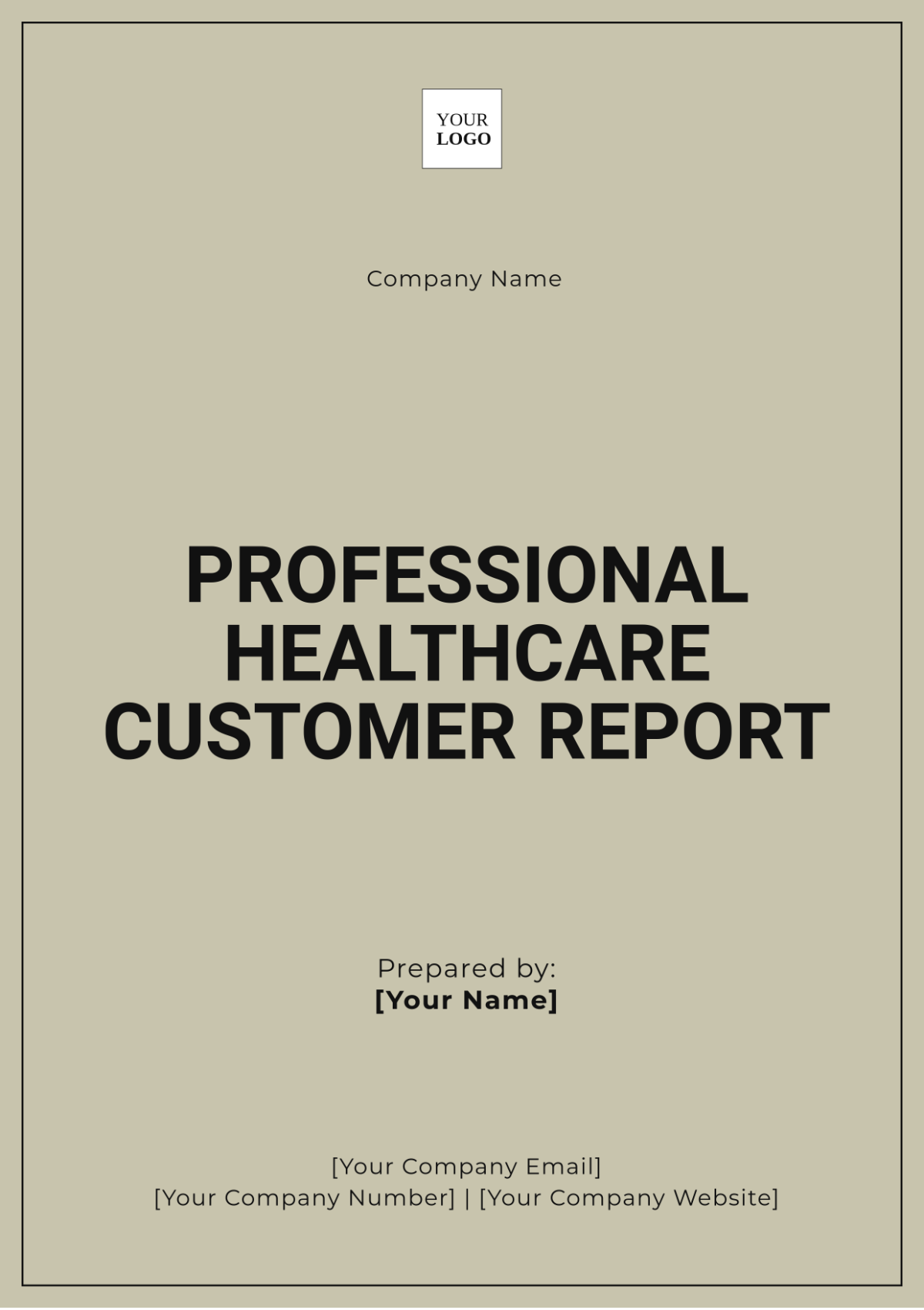 Professional Healthcare Customer Report Template - Edit Online & Download