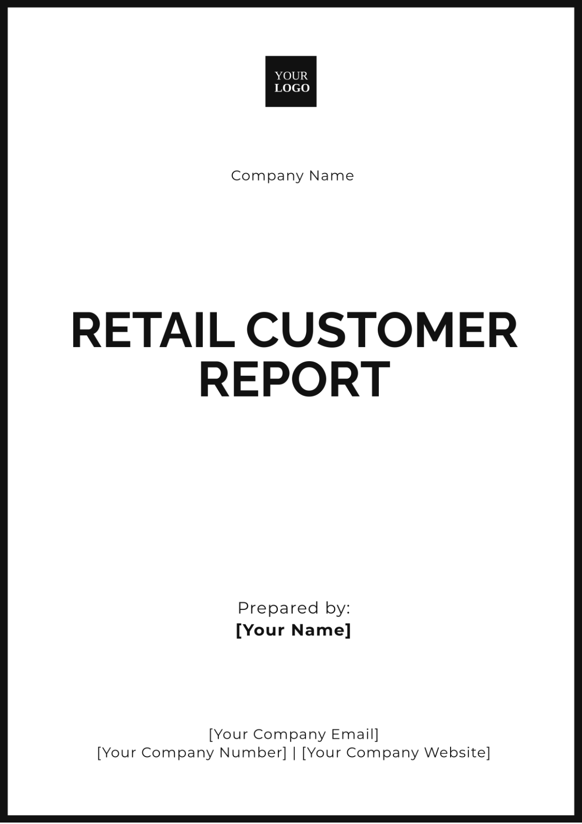 Retail Customer Report Template - Edit Online & Download