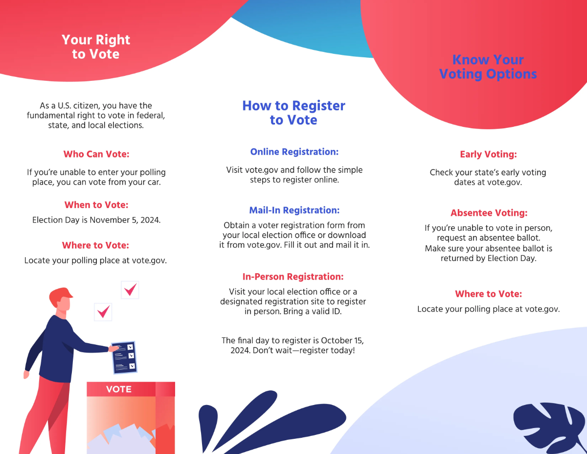 Free Voter Education Brochure Template to Edit Online