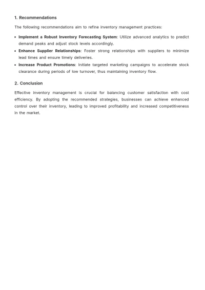 Free Professional Product Inventory Report Template to Edit Online
