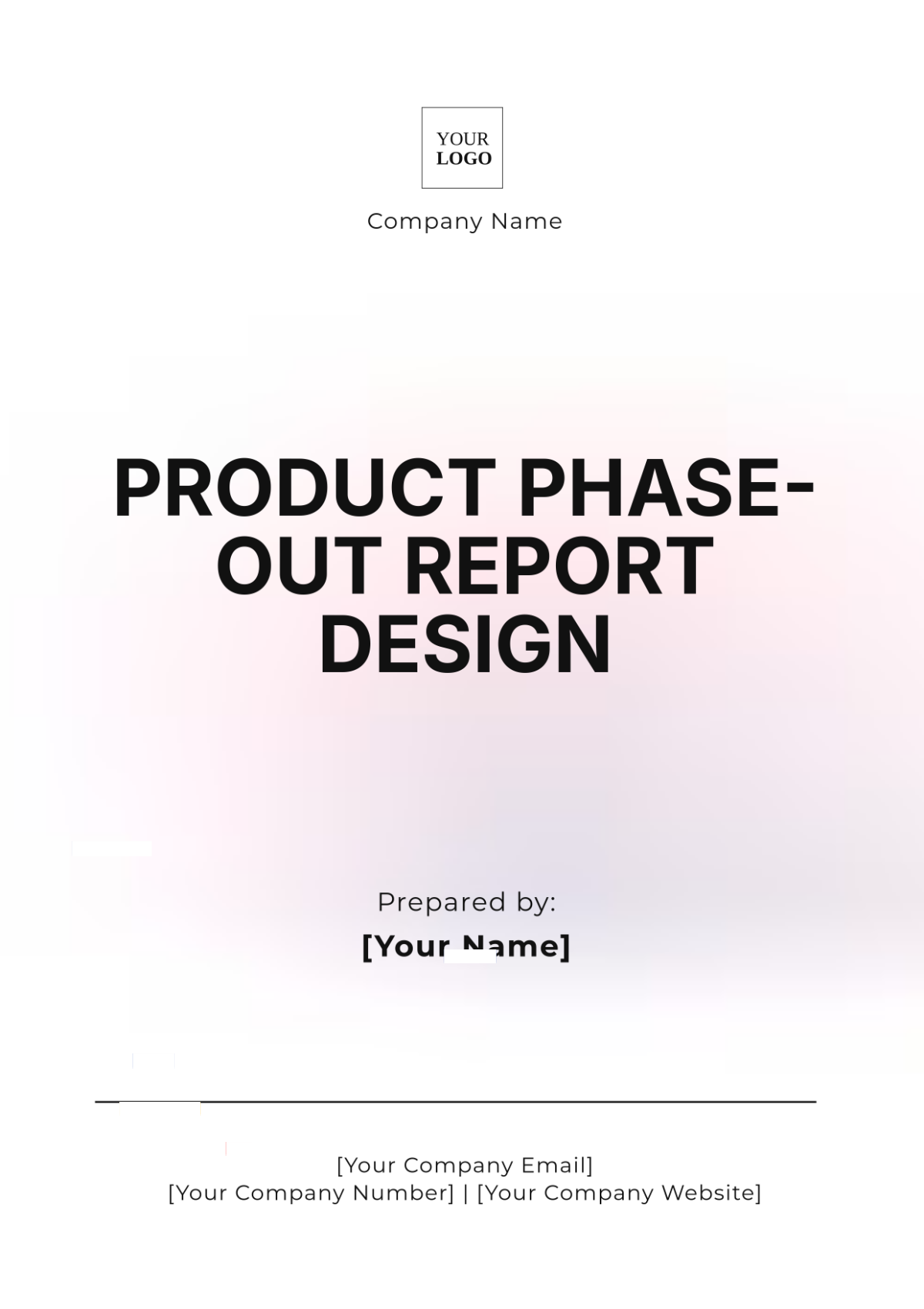 Product Phase-Out Report Design Template - Edit Online & Download