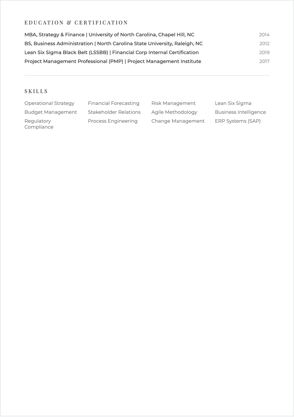 Free Best Internal ATS Resume Outline Template, AI Resume Builder
