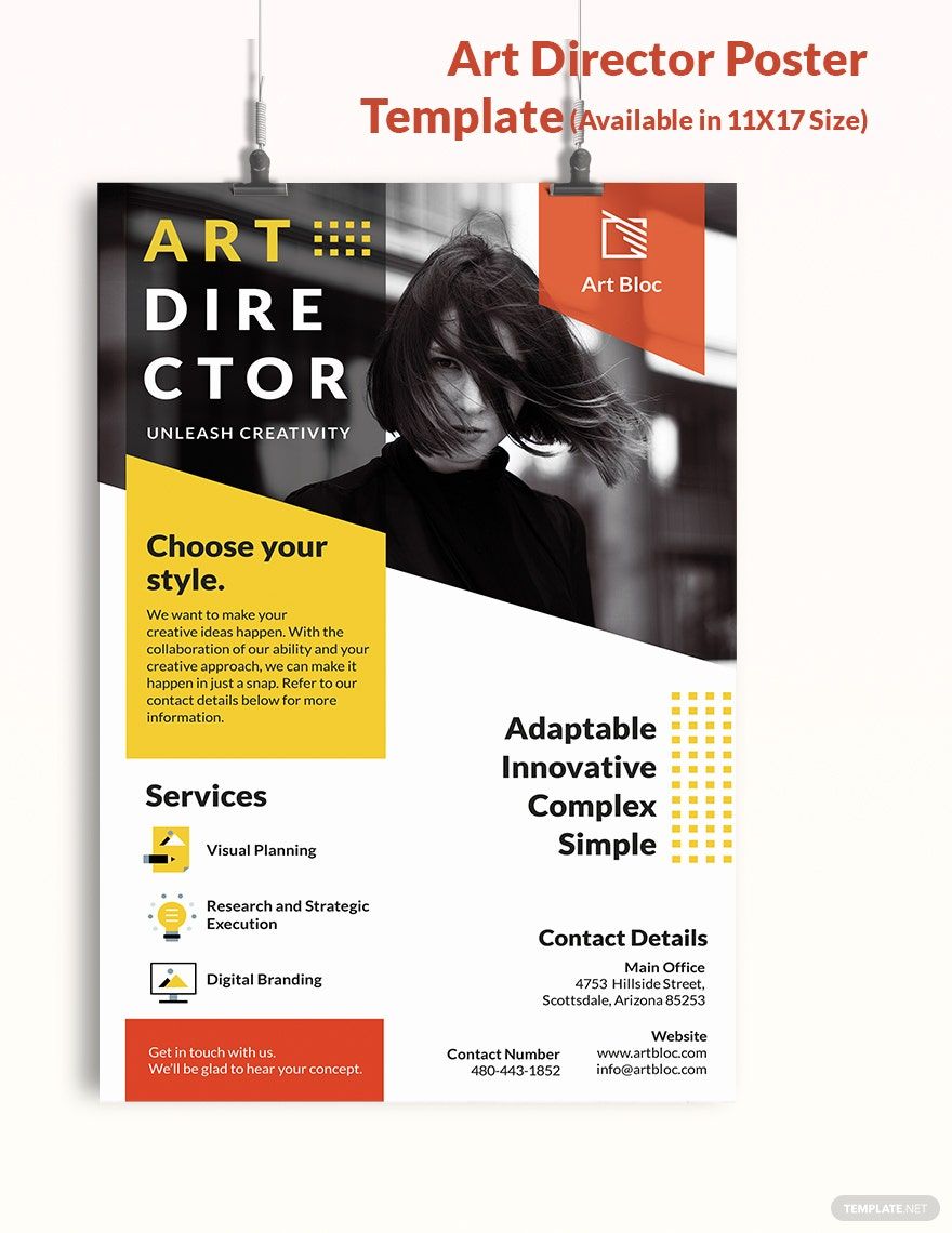 Free Art Director Poster Template