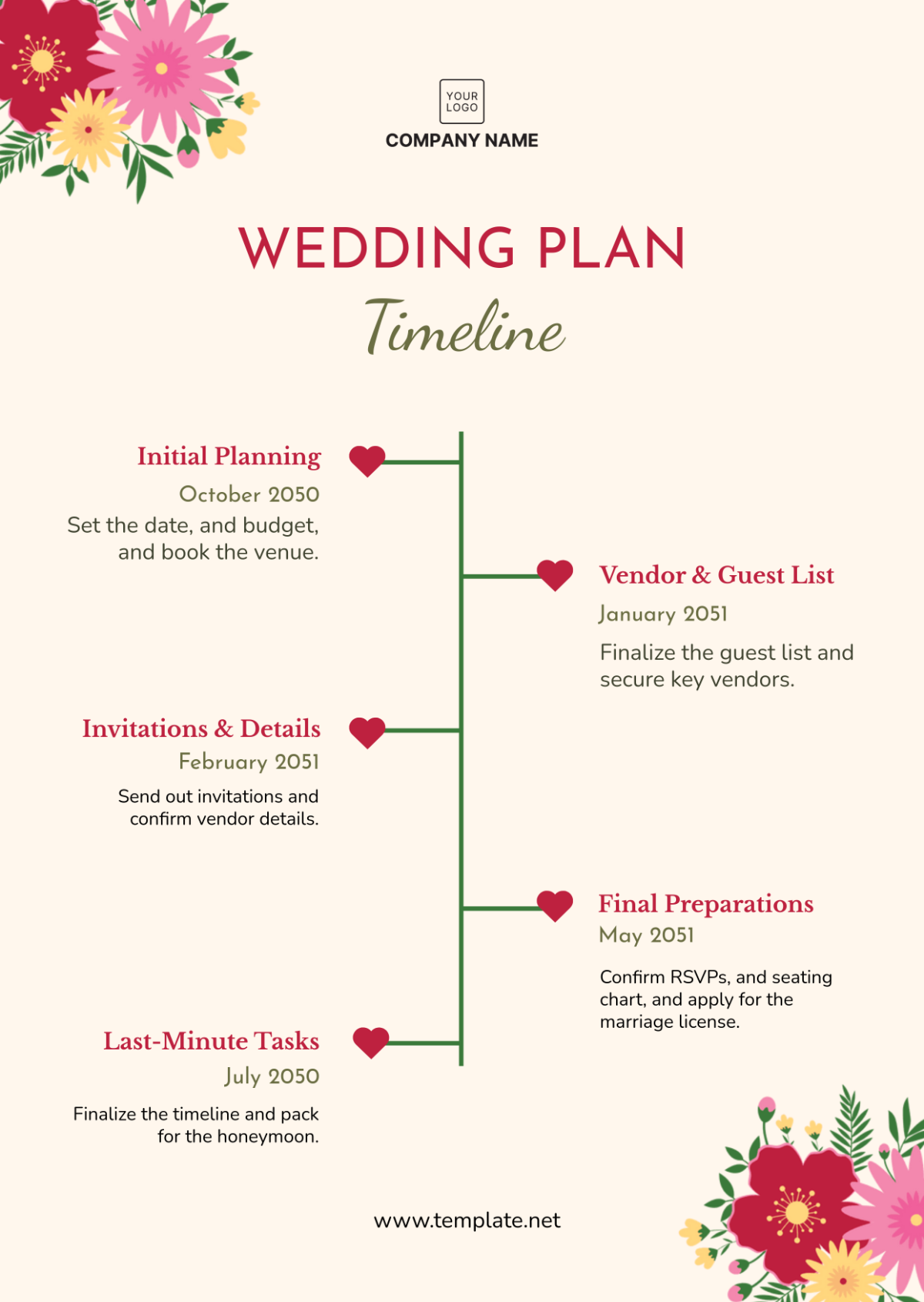 Wedding Timeline Planner Wedding Timeline Planner