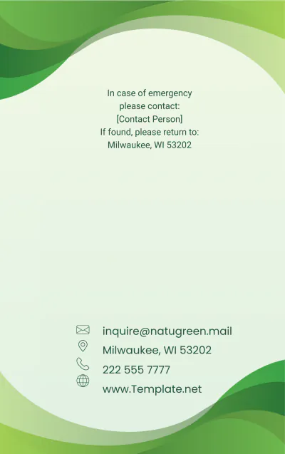 Free Landscaping ID Card Template to Edit Online