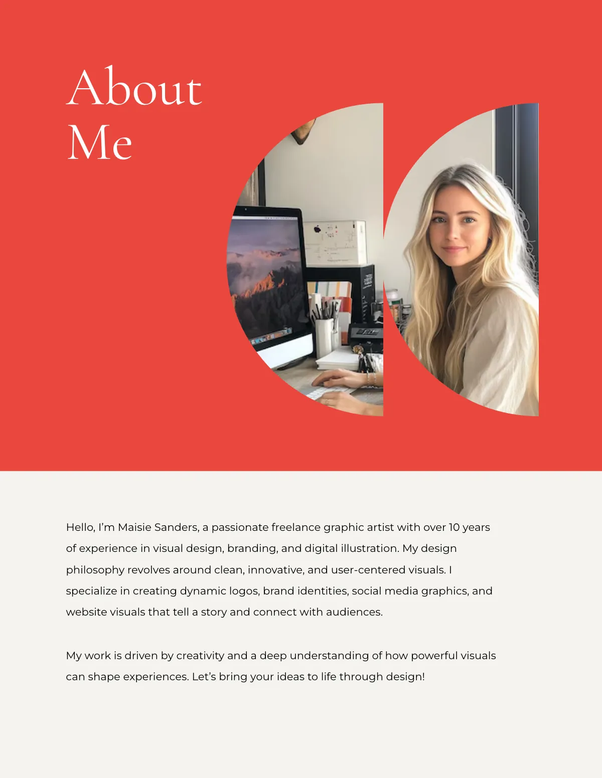 Free Portfolio Design Template to Edit Online