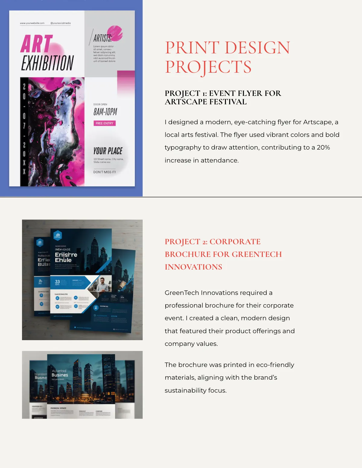 Free Portfolio Design Template to Edit Online