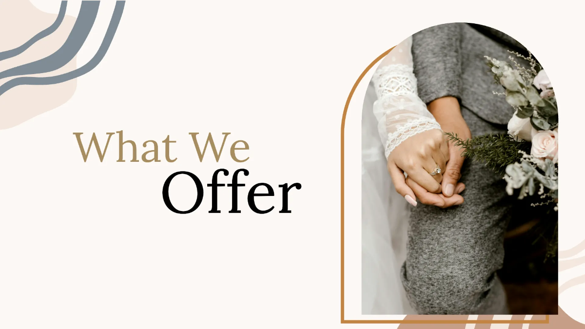 Free Wedding Planner Presentation Template to Edit Online