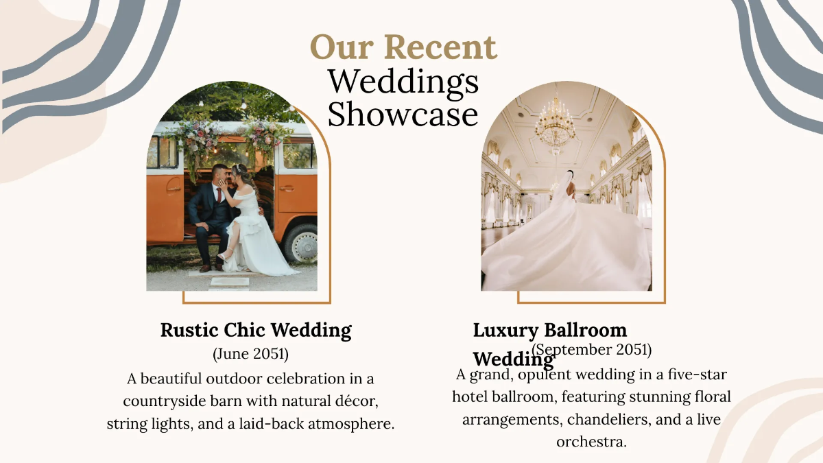 Free Wedding Planner Presentation Template to Edit Online