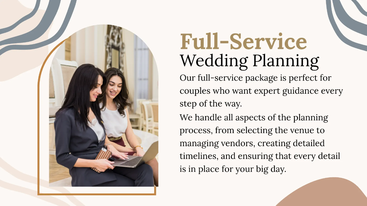 Free Wedding Planner Presentation Template to Edit Online