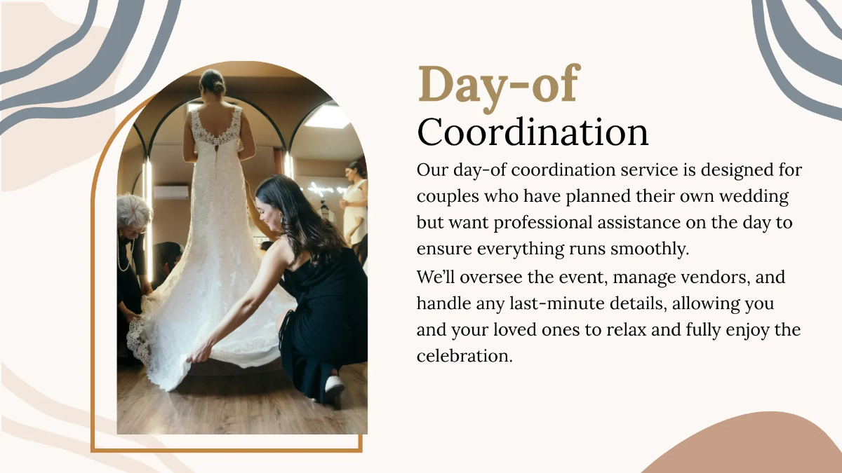Free Wedding Planner Presentation Template to Edit Online