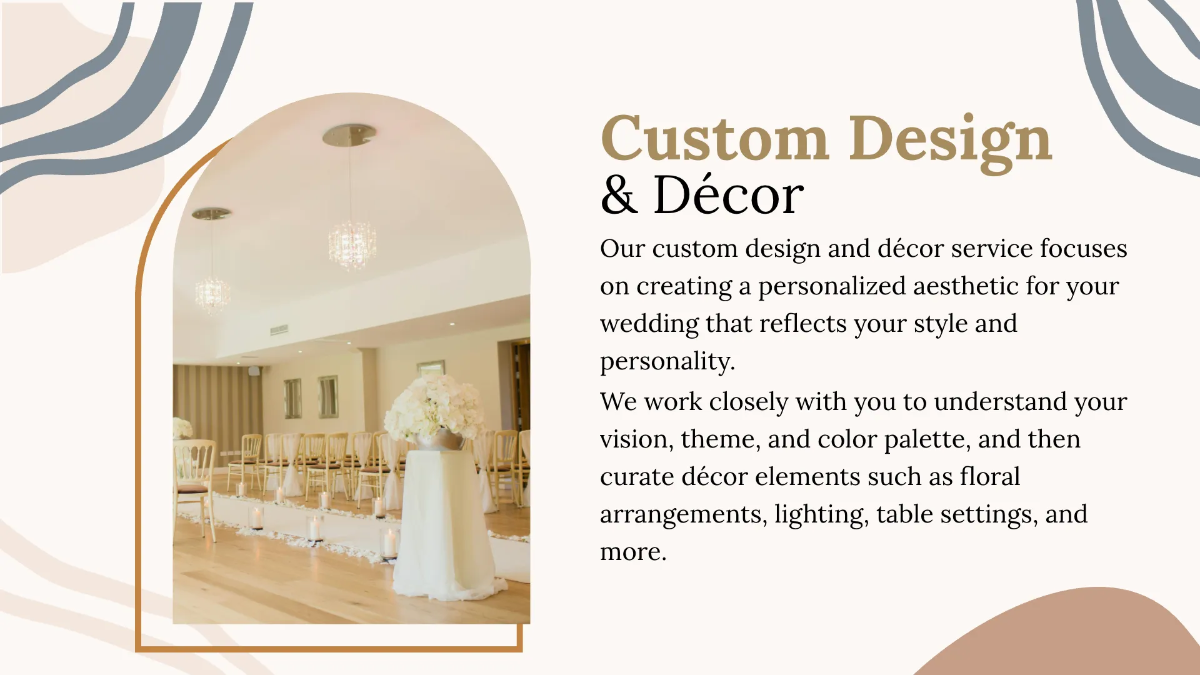 Free Wedding Planner Presentation Template to Edit Online