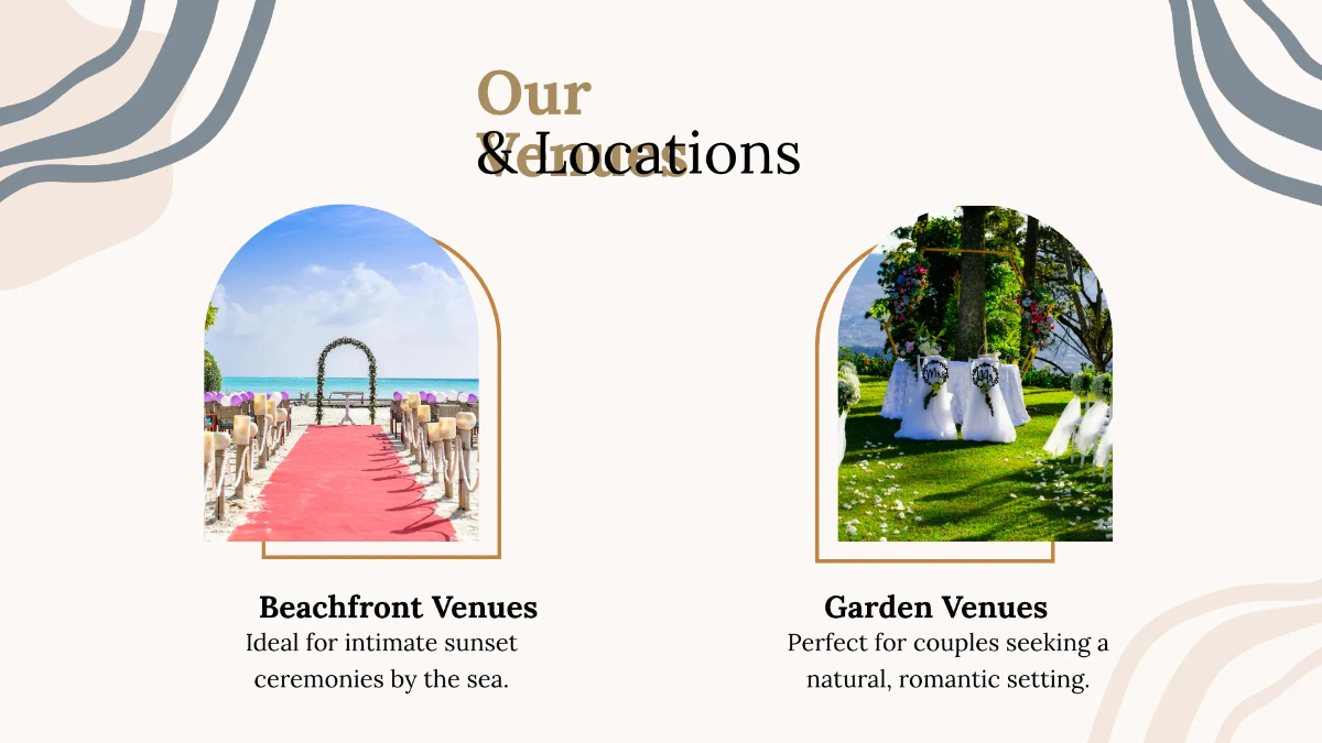 Free Wedding Planner Presentation Template to Edit Online