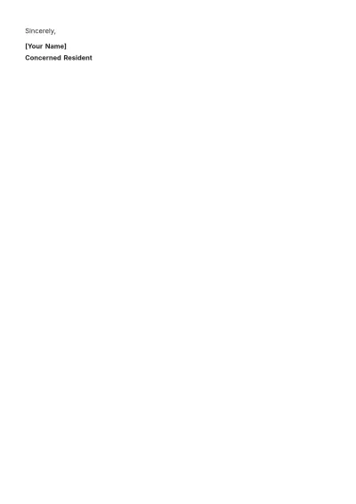 Free Object to Planning Permission Sample Letter Template to Edit Online