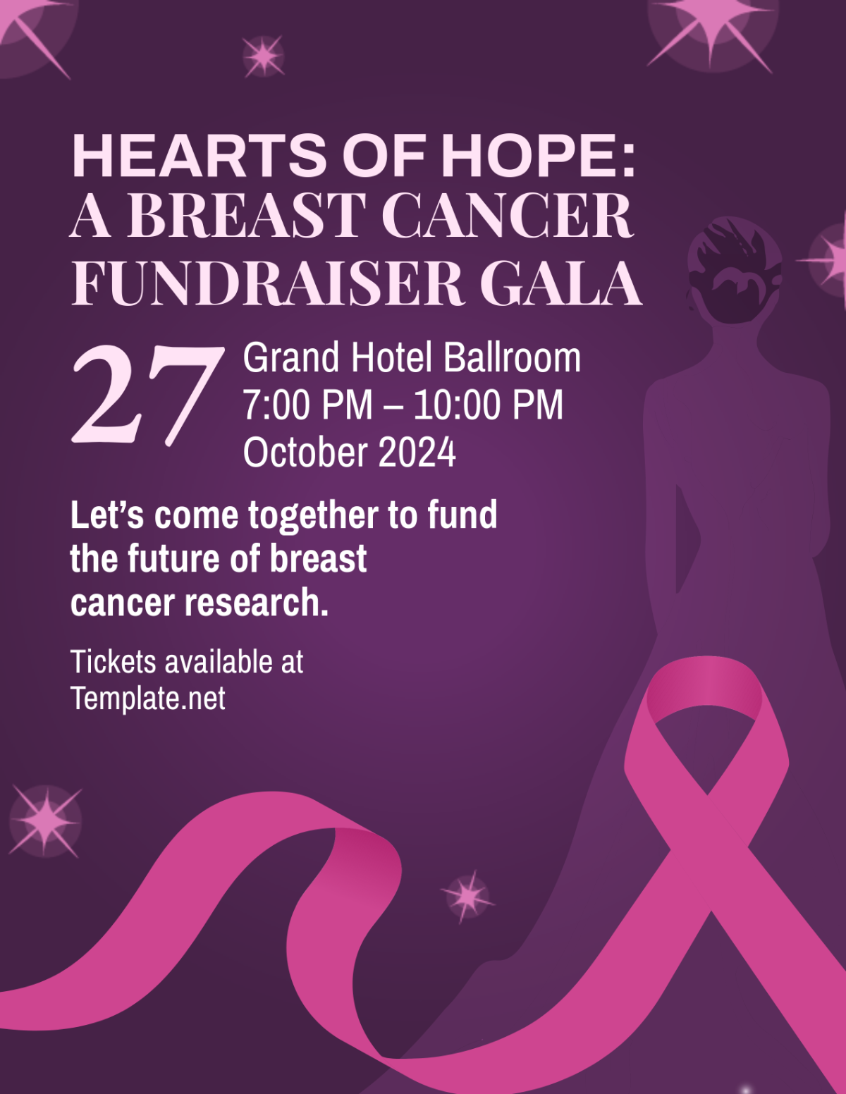 Breast Cancer Awareness Month Fundraiser Flyer