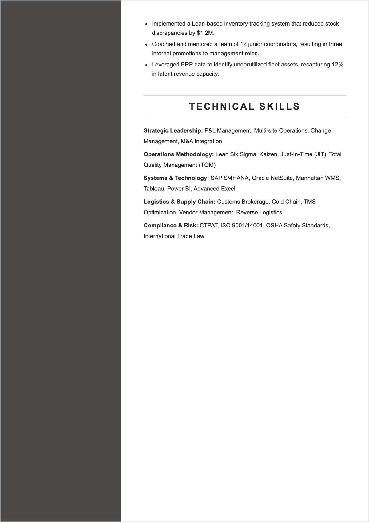 Free Corporate Management ATS Resume Template, AI Resume Builder