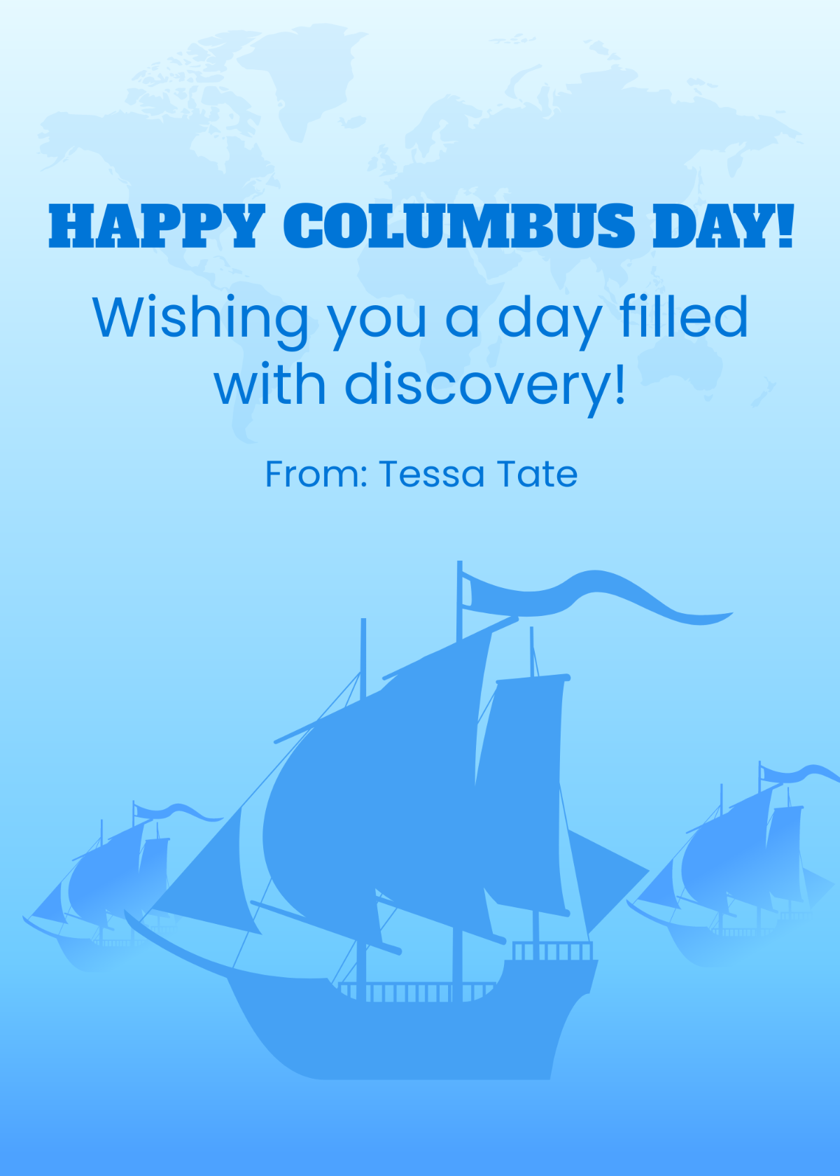 Happy Columbus Day Template - Edit Online & Download