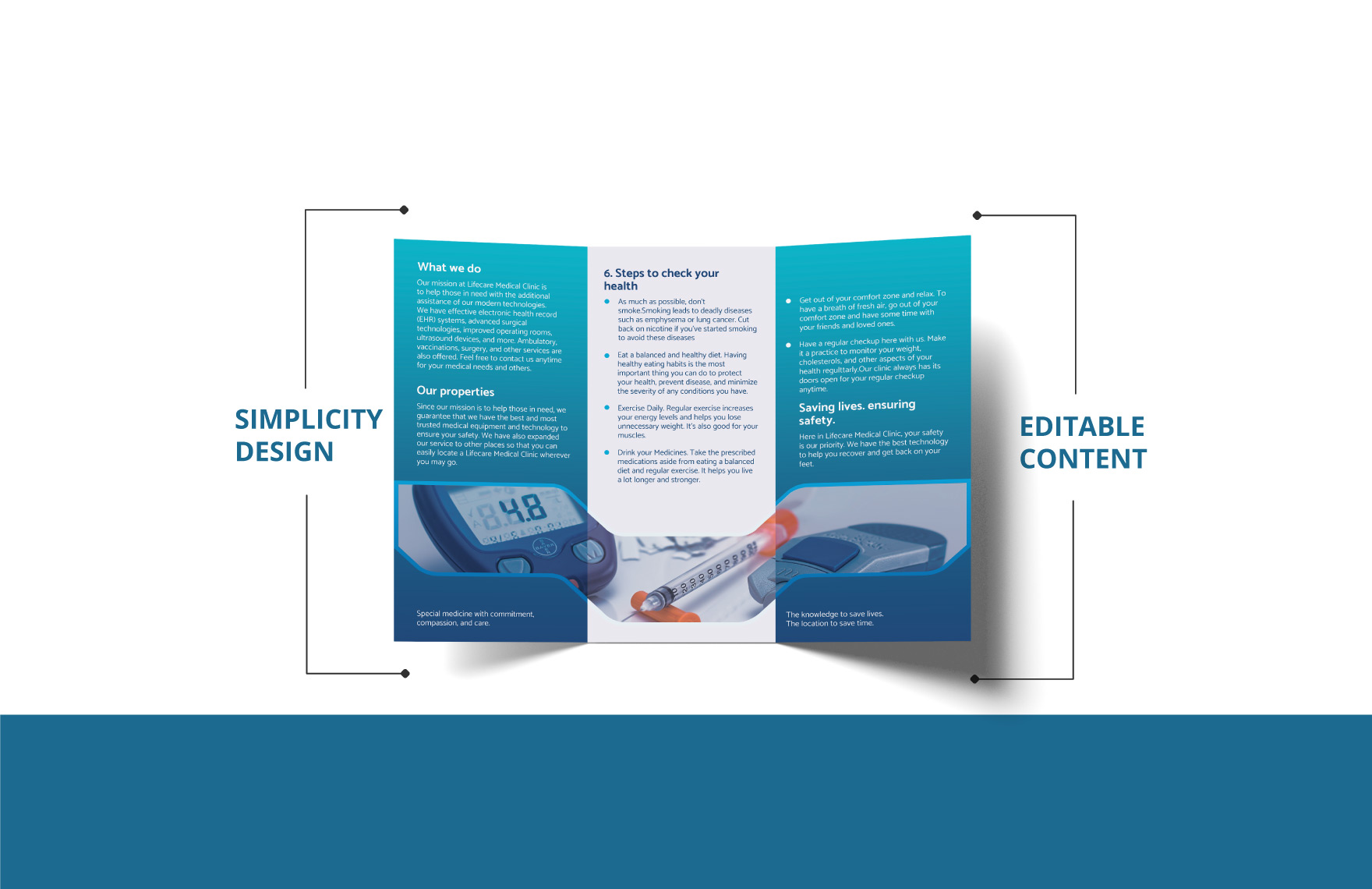Clinic TriFold Brochure Template