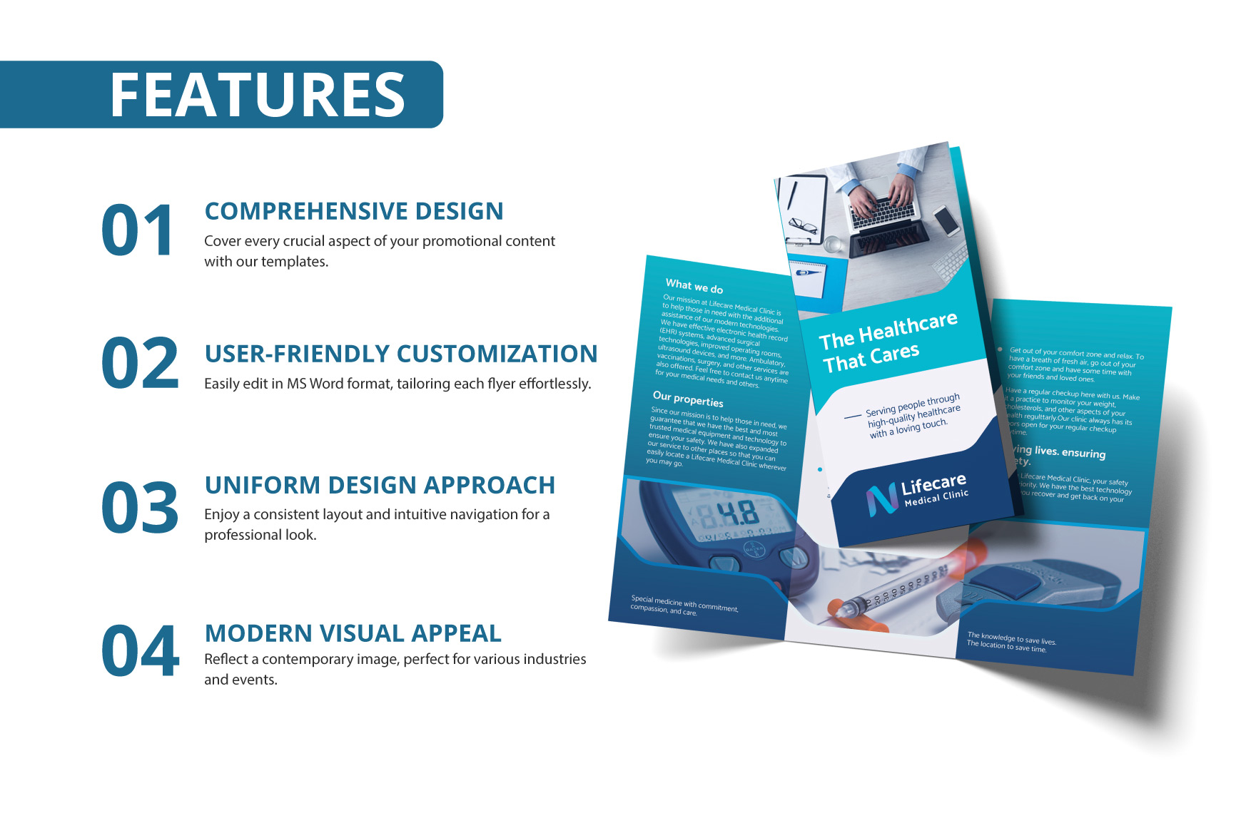 Clinic Tri-Fold Brochure Template