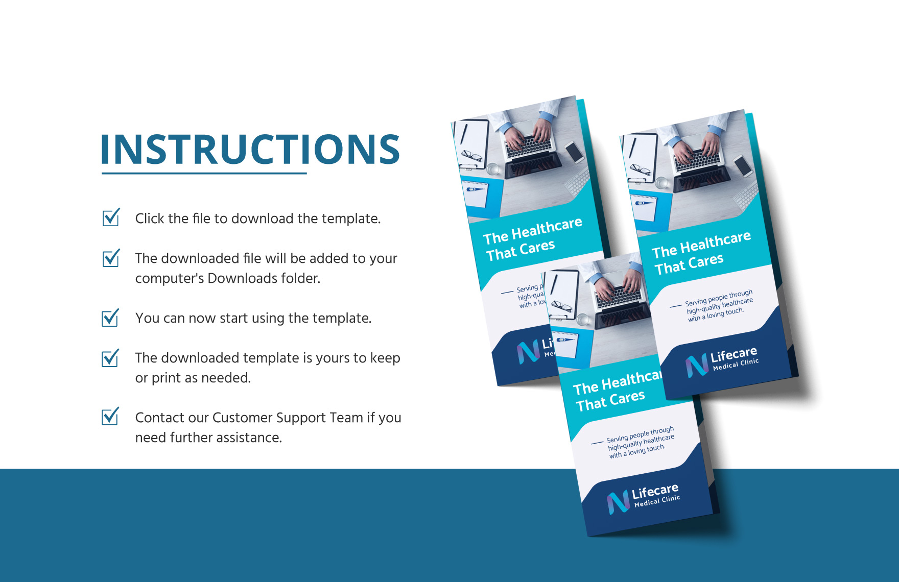 Clinic TriFold Brochure Template