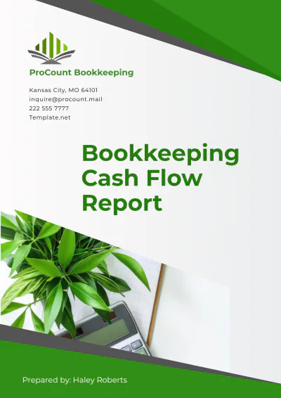 Free Bookkeeping Cash Flow Report Template to Edit Online