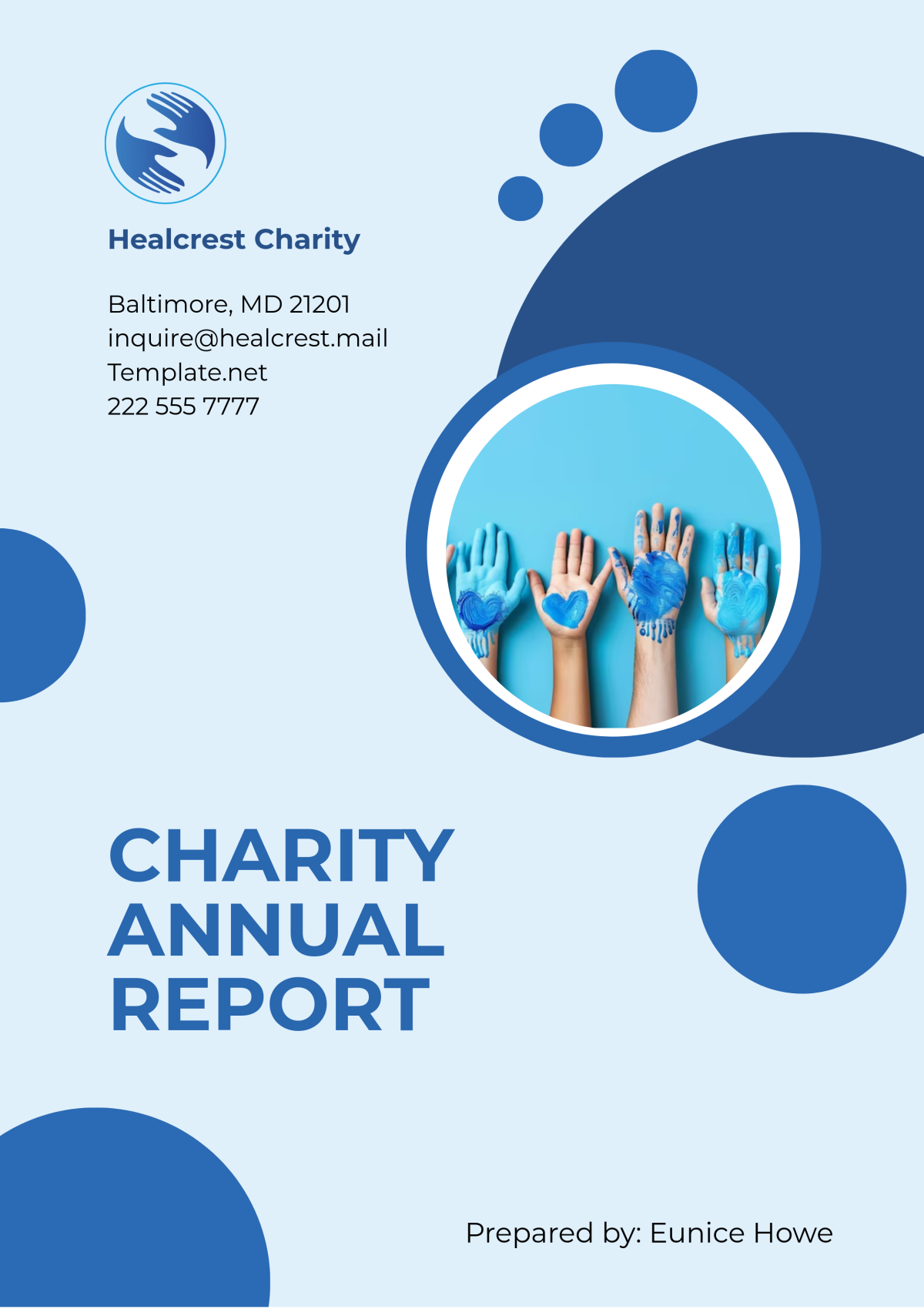 Free Charity Annual Report Template