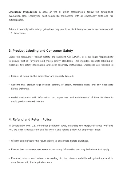 Free Furniture Store Memo Template to Edit Online