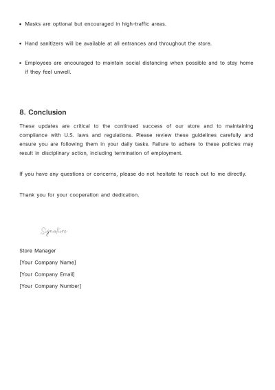 Free Furniture Store Memo Template to Edit Online