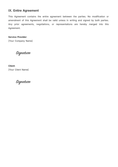 Free Landscaping Agreement Template to Edit Online