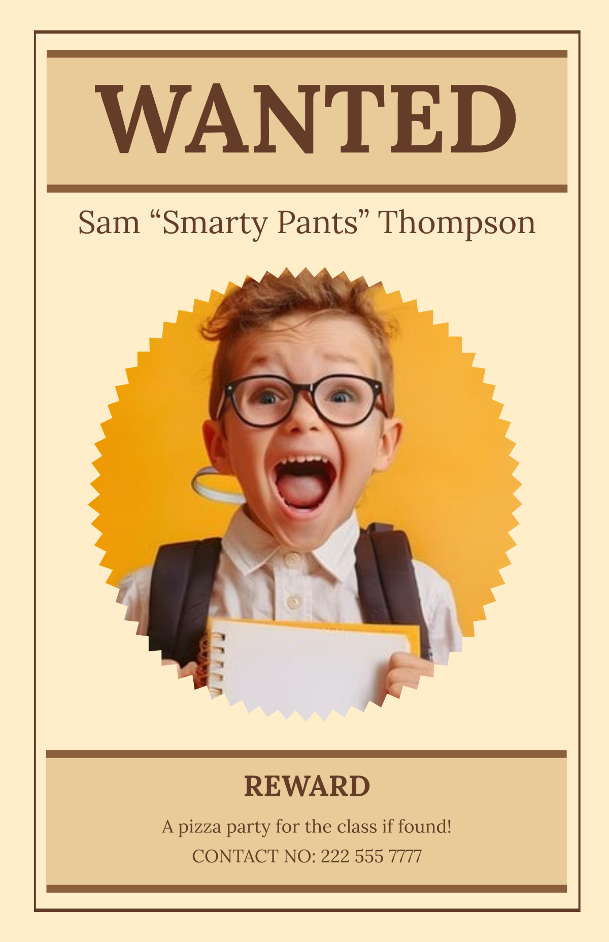 Wanted Poster for School Project Template - Edit Online & Download