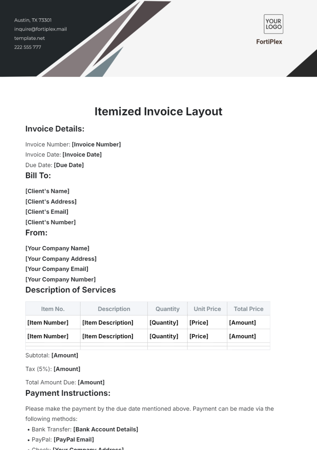 Free AI Invoice Generator Invoice Builder Online Free AI Invoice Generator Invoice Builder Online
