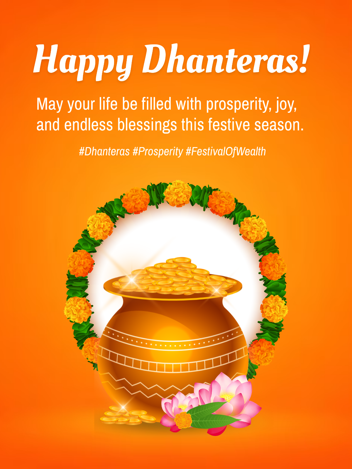 Dhanteras Social Media Post Template - Edit Online & Download