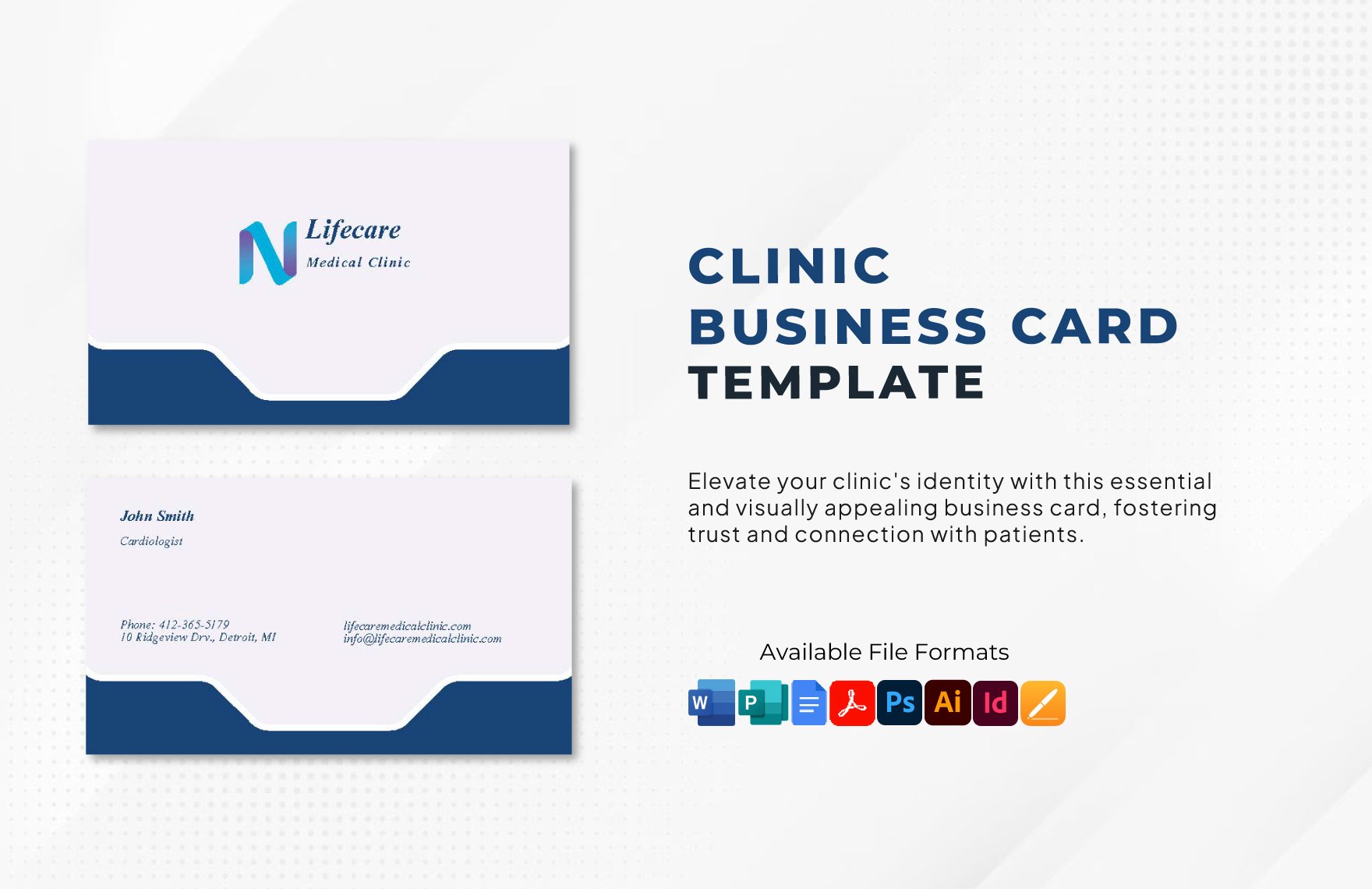 Clinic Business Card Template