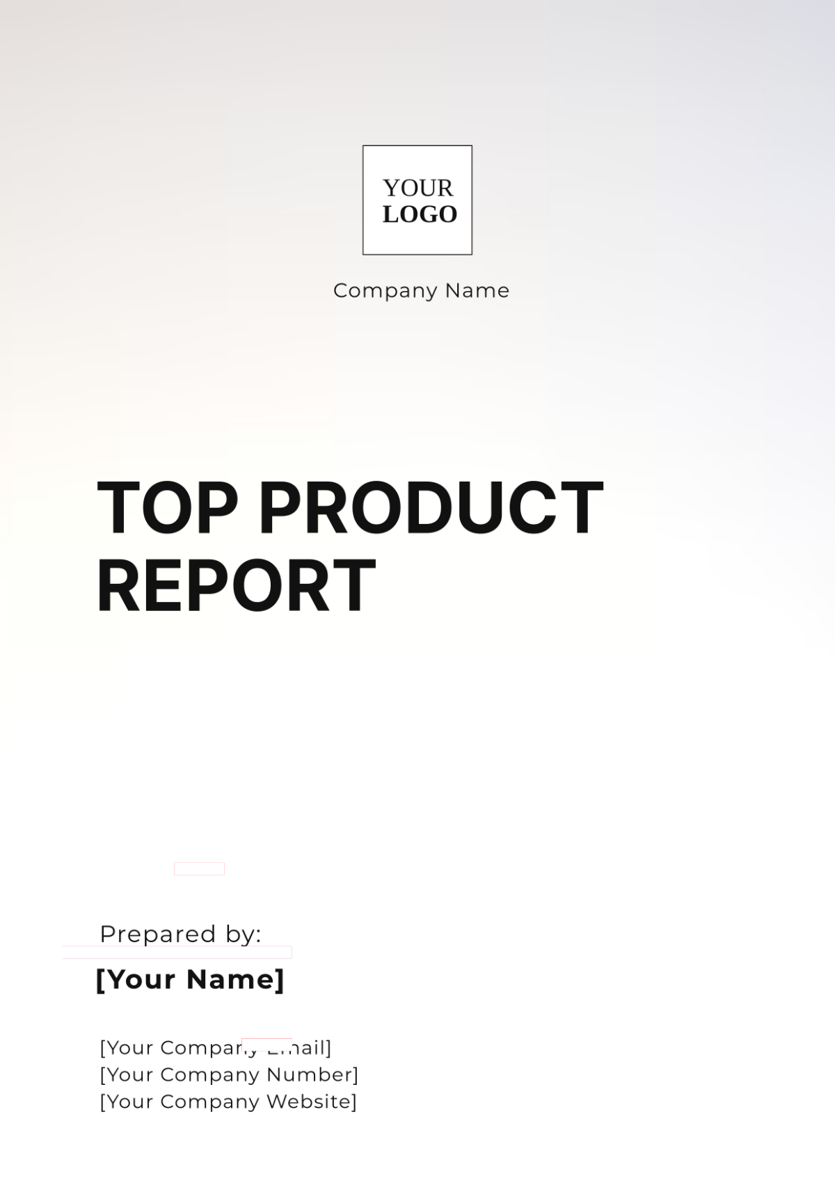 Top Product Report Template - Edit Online & Download