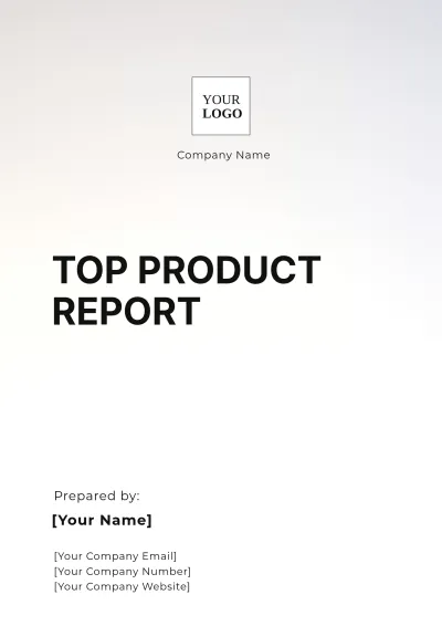 Free Top Product Report Template to Edit Online