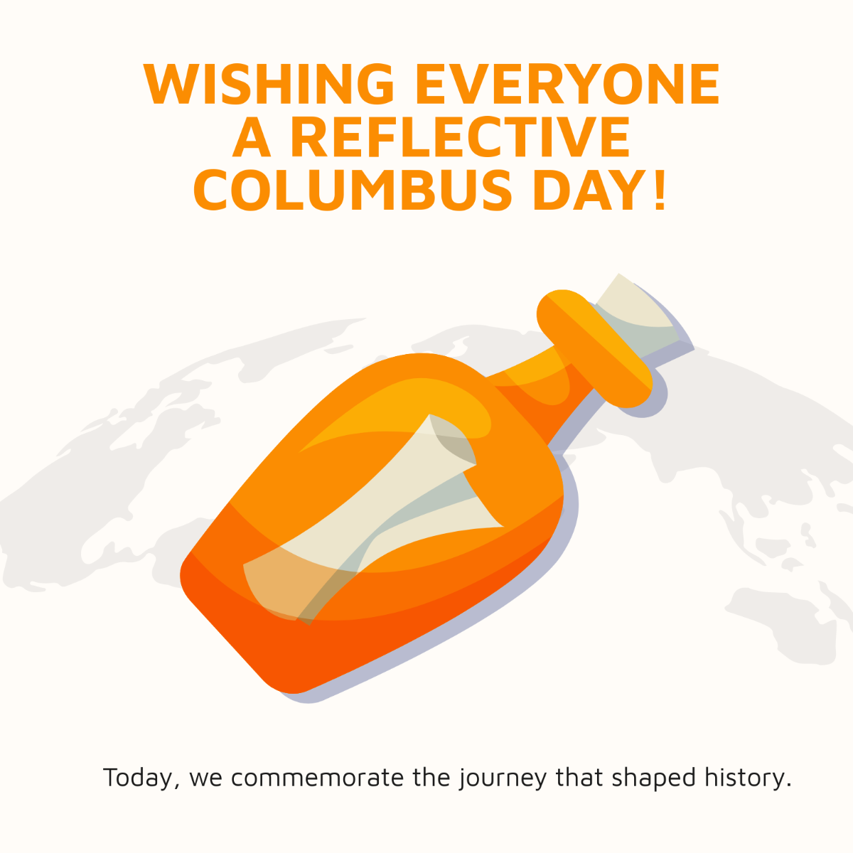 Columbus Day LinkedIn Post Template - Edit Online & Download